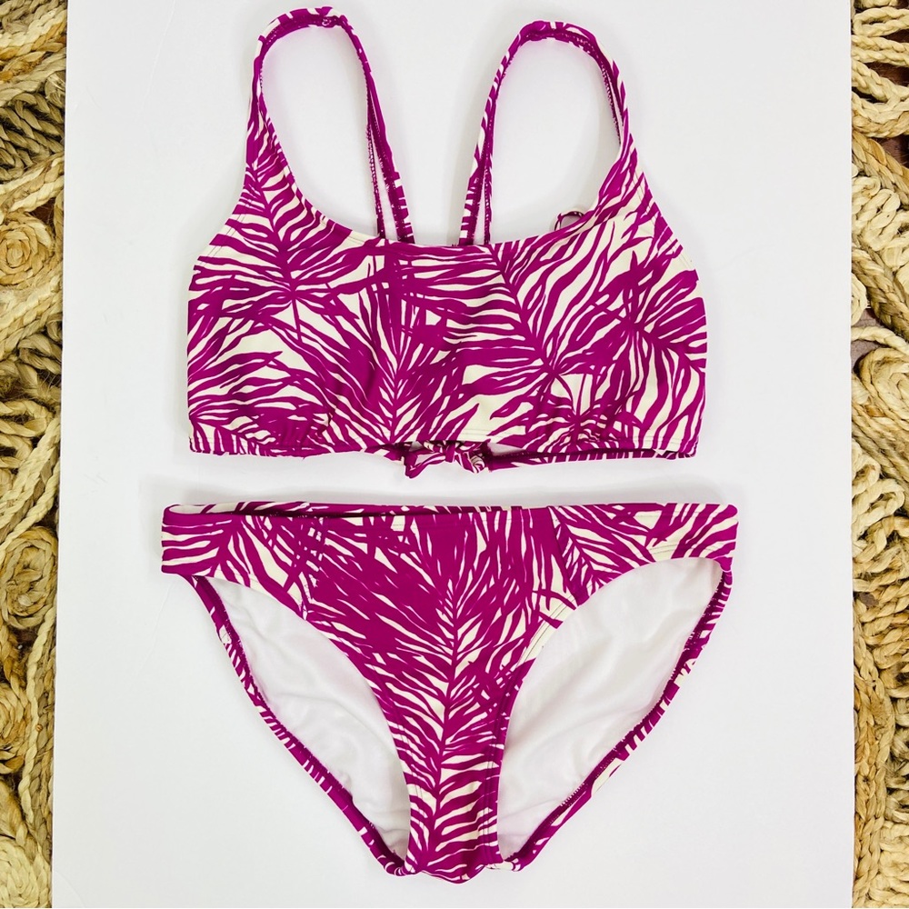 ATHLETA Palm Lace- Up Bikini Medium